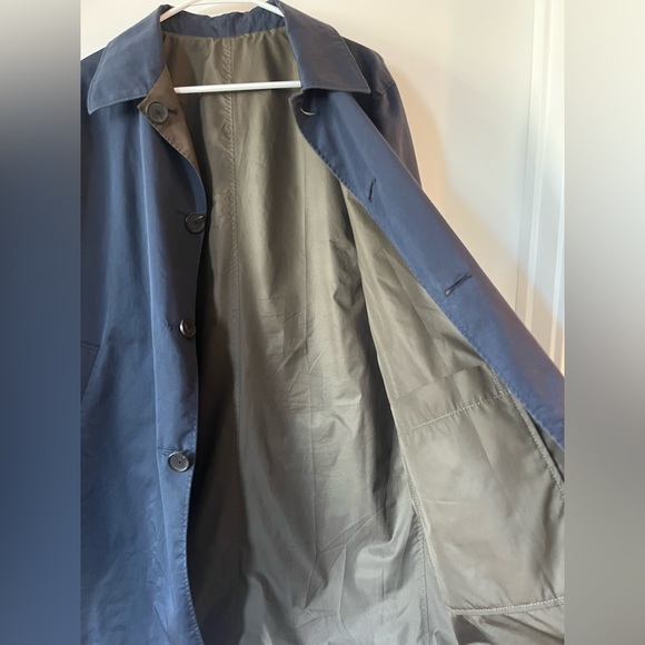 Jigsaw Women Classic Windbreaker Jacket Reversible Blue and Green colors sz M - Picture 4 of 12